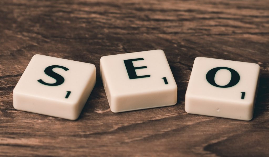 seo written on small white tiles